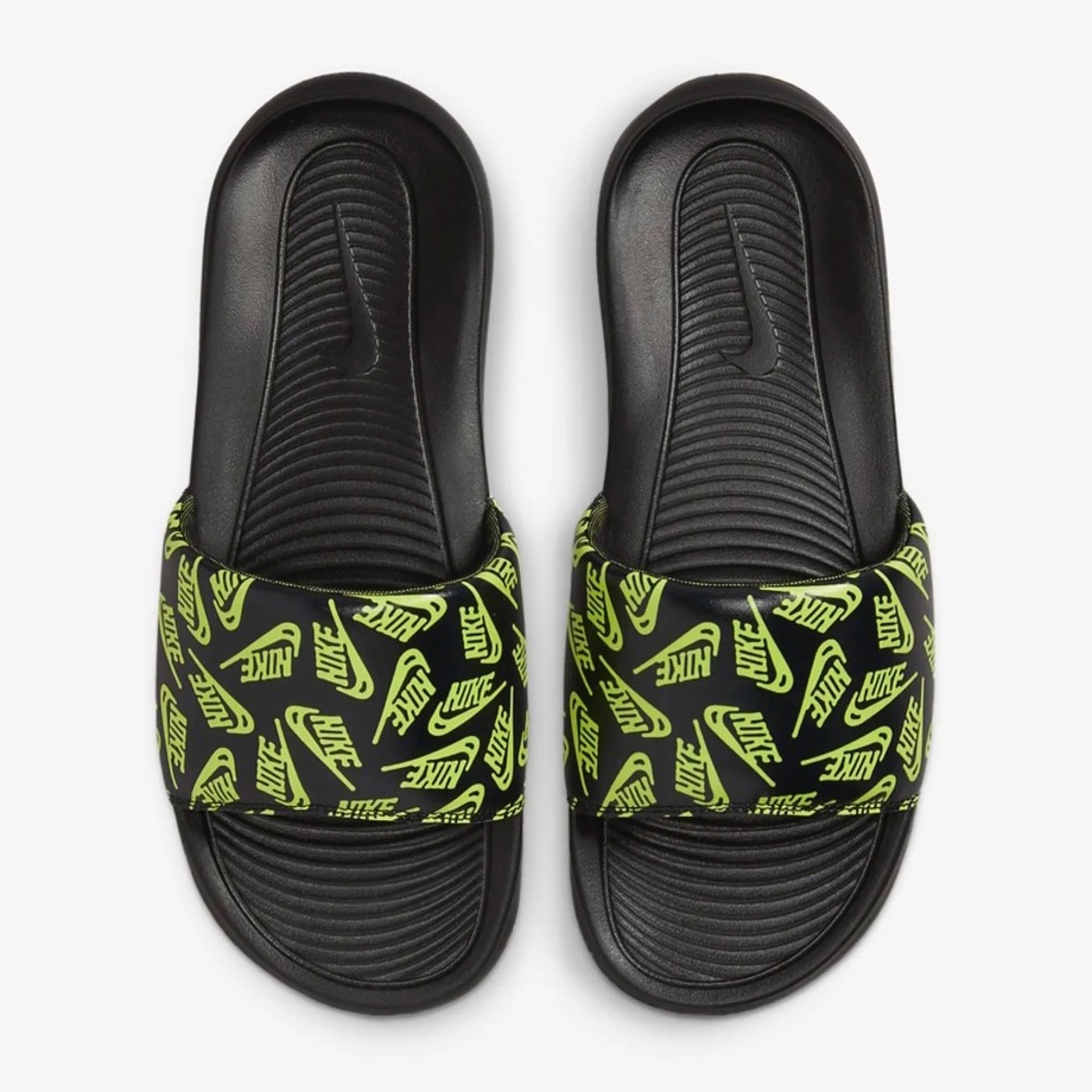 NWT Nike Men’s Victori One Slide Black/Volt-Black